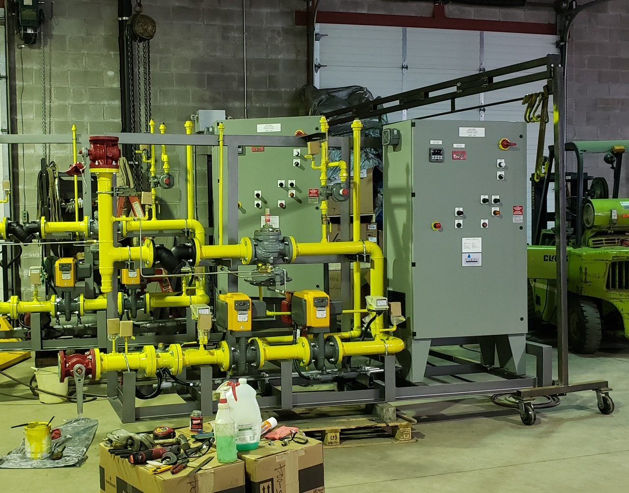 Gas valve train assembly fabricated by International Mobile Welding